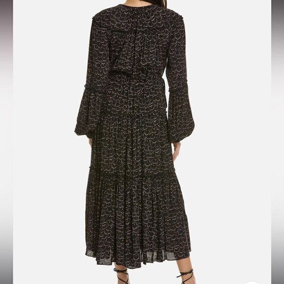 A.L.C Joana Tiered Side-Tie Maxi Dress - Picture 2 of 8